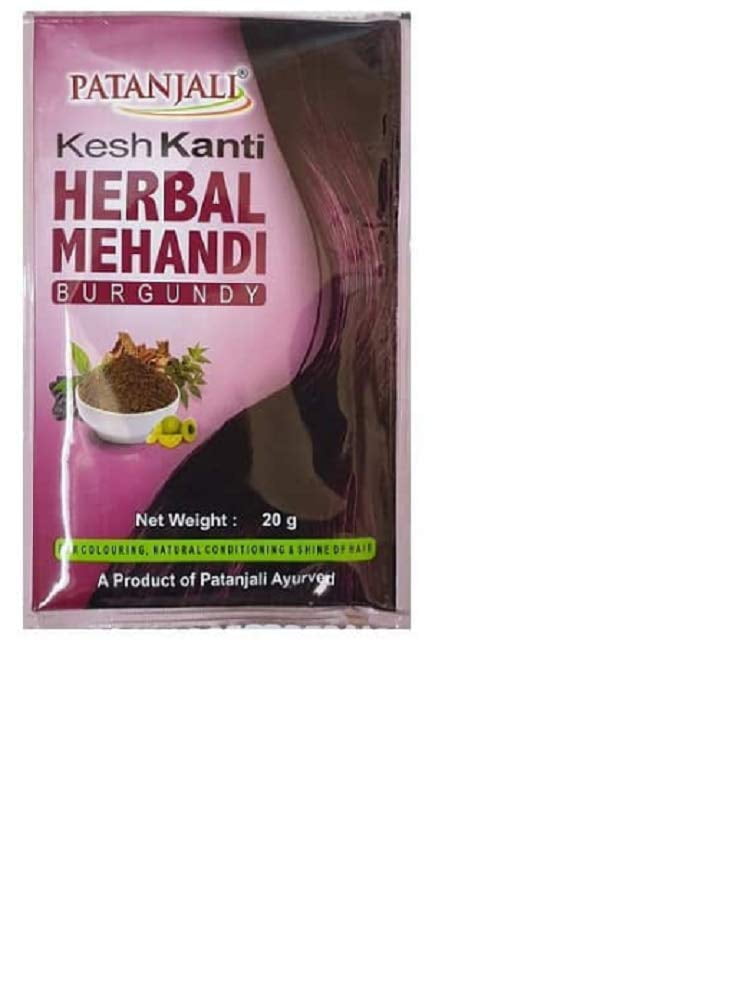 Patanjali Kesh Kanti Herbal Mehandi (Burgundy) - Pack of 6 Patanjali Kesh Kanti Herbal Mehandi (Burgundy) - Pack of 6