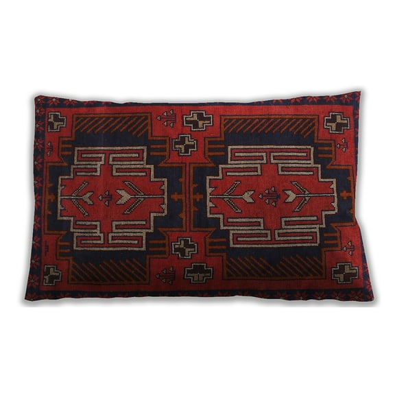 Ahgly Company Outdoor Rectangular Traditional Lumbar Throw Pillow, 13 inch by 19 inch