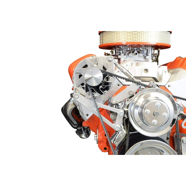 ICT Billet BBC Billet Alternator Bracket Adjustable LWP Big Block Chevy Long Water Pump Kit Aluminum 396 402 409 427 454 502 V8 Eight Cylinder Designed & Manufactured in the USA 551663