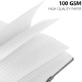 thumbnail image 4 of Cuaderno A5, paquete de 2 cuadernos A5 de 200 páginas, 100 g/m², cuaderno de tapa dura con marcapáginas, presilla para bolígrafo y cierre elástico, 4 of 4