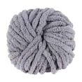 thumbnail image 2 of Hilo de chenilla grueso para tejer a mano, suave, para decoración del hogar, macramé Gris, 2 of 7