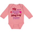 thumbnail image 3 of Inktastic My Heart Belongs to My Poppy Boys or Girls Long Sleeve Baby Bodysuit, 3 of 5