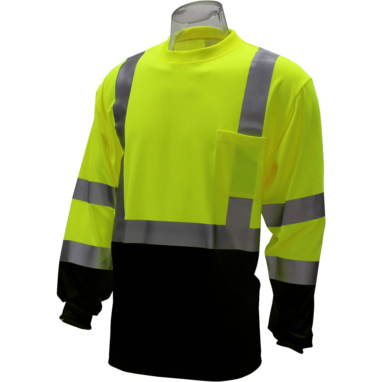 Workforce - WorkForce #A-8342PB Class 3 Lime Long Sleeve Reflective T
