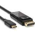 thumbnail image 2 of ROCSTOR 3FT USB-C TO DISPLAYPORT CABLE SUPPORTS 4K 60HZ-GOLD PLATED-BLACK, 2 of 4