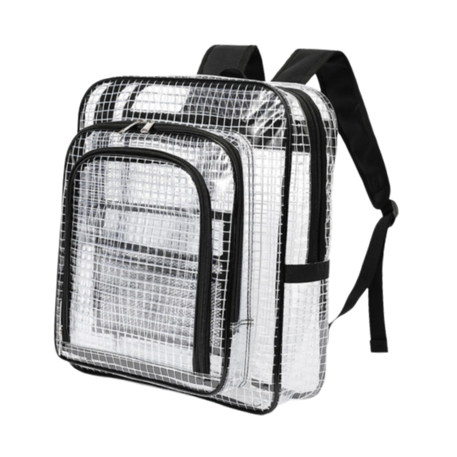 oshhni Clear Backpack Hand Tools Organizer Storage PVC Transparent Plumber Tool Bag A