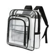 thumbnail image 2 of Mochila transparente con correa ajustable, bolsa de herramientas de PVC transparente, bolsa de herramientas a prueba de estática Estilo a, 2 of 9