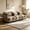Coffee + Chenille + 3 Seat, variant on AUU Chenille 3-Seater Modular Sofa with Ergonomic Curve Design & Lumbar Pillow – Soft Supportive Couch, Easy Assembly for Living Room, Office, or Apartment