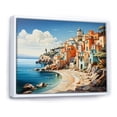thumbnail image 2 of Designart "At Antibes French Seaside wall art I" Beach Floater Framed Wall Art Print, 2 of 7