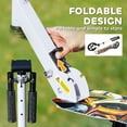 thumbnail image 4 of Adjustable Height Kids Scooter - White, Foldable Design, 7.9" Wheels, Rear Brake - Smooth Ride for Outdoor Use, Ages 6-12 - Qaba 371-051V00WT, 4 of 7
