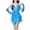 Sky Blue, variant on Wancir Cocktail Dresses for Women Sexy Deep V-Neck All-Over Fringe Spaghetti Straps Dress Sequins Feather Prom Party Dress