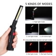 thumbnail image 4 of Riwcyla USB multifunctional COB magnet auto work light LED red light warning light glare flashlight maintenance work light W52 L 1200ma, 4 of 6