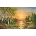 thumbnail image 2 of Glassl, Helmut 14x10 Gold Ornate Wood Framed with Double Matting Museum Art Print Titled - SIBERIAN SUNSET, 2 of 4