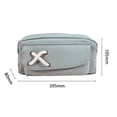 thumbnail image 2 of Large Capacity Pen Pencil Case Multi-Slot Big Storage Pencil Pouch Stationery Pen Bag - blue, 2 of 5
