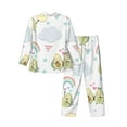 thumbnail image 2 of Kll Green Blue Avocado Sleepwear Mens Flannel Pajamas,Long Cotton Pj Set, 2 of 9