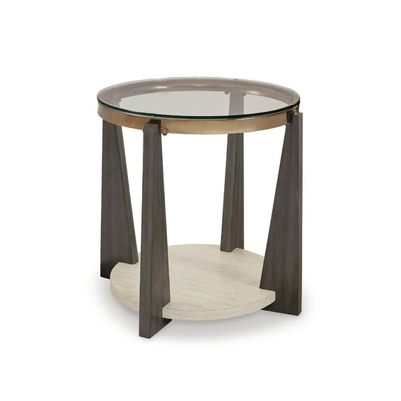 Signature Design by Ashley Frazwa End Table, Grayish Brown