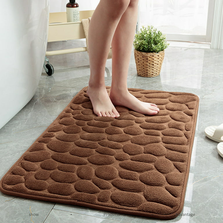 High Quality Pebble Bath Mat Sbr Anti-slip Bottom Design 3d