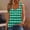 Green, variant on QUNYINEY V Neck Women Tank Top Camisole Casual Plaid Sleeveless Shirts Summer Vintage Loose Tank Tops