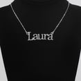 thumbnail image 4 of Personalized Gift For Mom - Personalized Sparkle Name Necklace - Happy Mother's Day, Name Necklace for Woman, Jewelry Gift White Cardboard Box with Ribbon Bow, 4 of 5