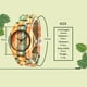 thumbnail image 3 of Reloj De Madera De Bambú Colorido Hecho A Mano, Reloj Respetuoso Con El Medio Ambiente Natural, Reloj De Cuarzo De Madera Simple matsuzay AP007586-02, 3 of 6