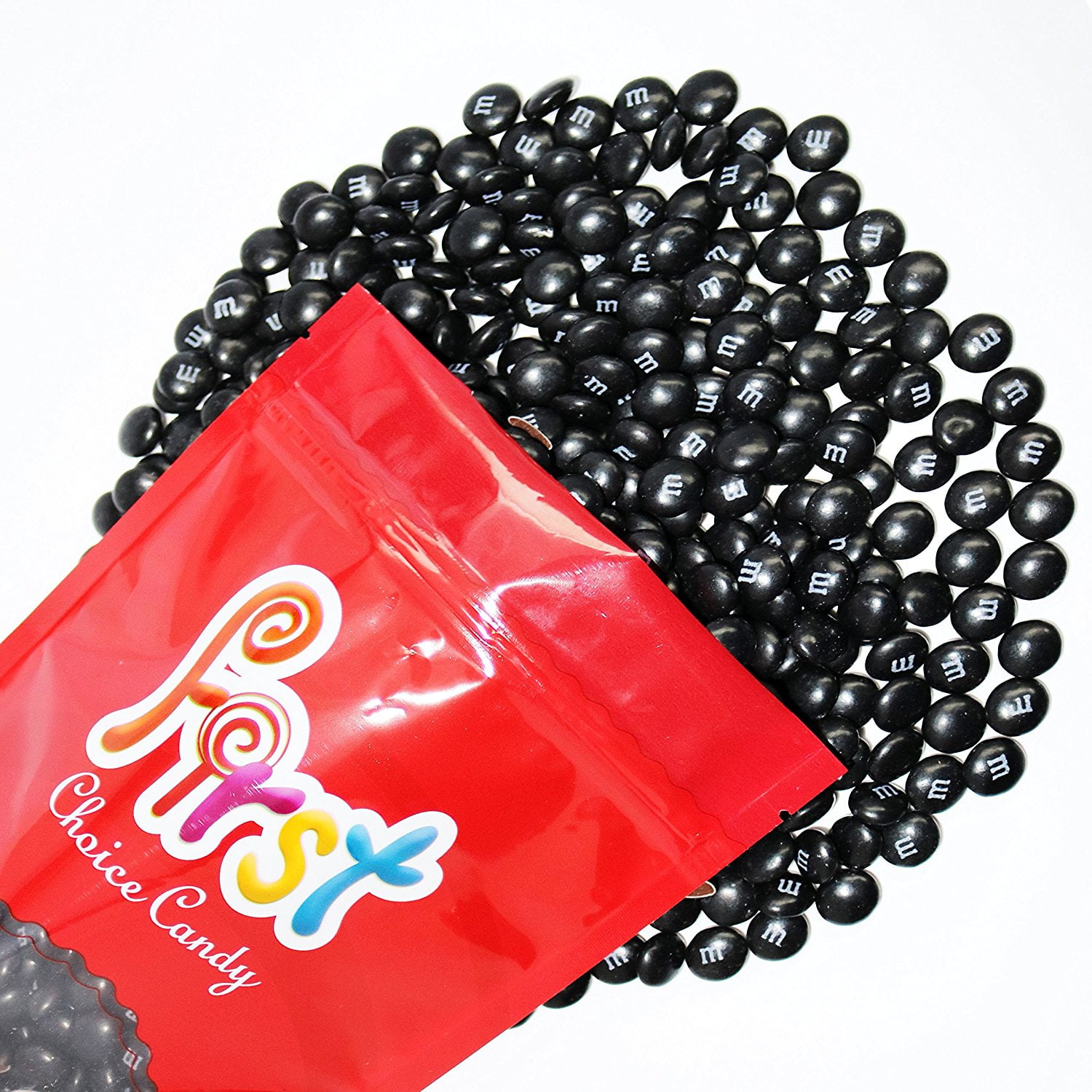 m&m Black Milk Chocolate Candy 1 Pound Resealable Pouch Bag