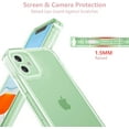 thumbnail image 2 of Case for iPhone 11 6.1 inch,Sparkly Clear Case for Women,Soft TPU Silicone Bumper Protective Cover Case for iPhone 11,Green, 2 of 10