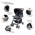 thumbnail image 3 of Carriola D Bebé D Bebé Citi Reclinable Cubre Pies Ligera Negro, 3 of 5