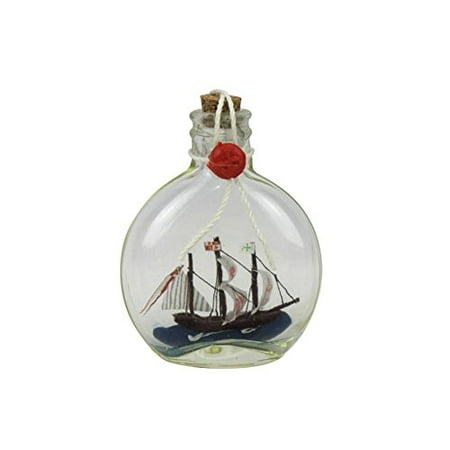Santa Maria Model Ship in a Glass Bottle 4''