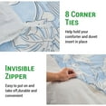 thumbnail image 6 of Gogreen 100% Cotton 3 Pieces Luxury King Duvet Cover Floral, Soft & Breathable King Bedding Sets, Pattern King Comfy Duvet Cover, with Zipper Closure, 6 of 10
