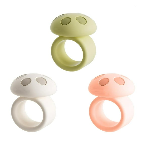 Pack of 3 Silicone Door Knobs Protectors Multiple Color Wall Protectors