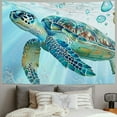 thumbnail image 2 of Chilfamy  Sea Turtle Tapestry, Ocean Turtle Tapestry Marine Life Tapestries,  Tapestry for Kids Boy Girls Room Decor, Watercolor Sea Turtle Tapestry for Bedroom Living Room Painting, 2 of 6