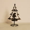 thumbnail image 2 of Pompotops Christmas Tabletop Decoration Ornaments Hristmas Tree Tealight Candle Holders, Metal Christmas Tree Candle Holder For Christmas Home Party Table Mantel Decorations, On, 2 of 8