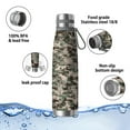thumbnail image 4 of Camouflage 29oz Stainless Steel Insulated Thermos with Tea Filter, 360° Printed Travel Bottle, Leakproof BPA-Free Flask with Anti-Slip Base, 304 Inner & 201 Outer, Vacuum Cup, 4 of 6