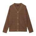 thumbnail image 6 of Fantaslook Knit Cardigan for Women Long Sleeve Open Front Sweaters Button Down Tops Casual Trendy Fall Outfits, 6 of 10