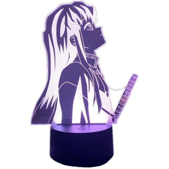 Muichiro Tokito Led Night Light for Bedroom Decor Gift Nightlight Touch 7 Colors Remote Control 16 Colors Anime 3D Lamp Muichiro Tokito Demon Slayer