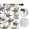 thumbnail image 4 of Blackout Kids Curtains,White Cartoon Cretaceous Dinosaurs Pattern Childrens Insulated Curtains Set Of 2,Bedroom Essentials,Toddler Room Decor 52"x84", 4 of 5
