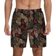 thumbnail image 2 of Goofa Hearts and French Bulldog Printed Men's Swim Trunks Board Shorts Quick Dry Mens Swimming Trunks with Compression Liner,Breathable Fit Hawaii Beach Shorts-Medium, 2 of 9