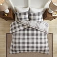 thumbnail image 2 of Home Essence Prewitt Gray Reversible 3 Piece 144TC Cotton Duvet Set, Full/Queen, 2 of 14