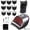 With bubble bag, variant on Professional Rechargeable Cordless Hair Clipper Kit For Men, IPX7 Waterproof Wet/Dry Electric Hair Trimmer With 9 Guide Combs For Beard, Head, And Body Grooming,With bubble bag,IPX6