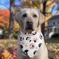 thumbnail image 2 of Dog Bandana 1 Pack,White Cow Geometric Pattern Bandanas for Dogs,Cat Bandana,Small/ Large Dog Bandana 2 Size,Dog Bandanas Girl Boy, 2 of 5