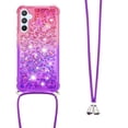 thumbnail image 3 of Funda para Samsung Galaxy A54 5G Brillantina Líquida Divertida Reluciente y con Cristales en Movimiento Cuerpo Cruzado con Cordón Ajustable, 3 of 5