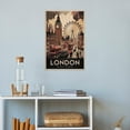 thumbnail image 4 of London Retro Travel Poster Vintage City Tourism Wall Art Featuring Big Ben Print Poster, 4 of 8