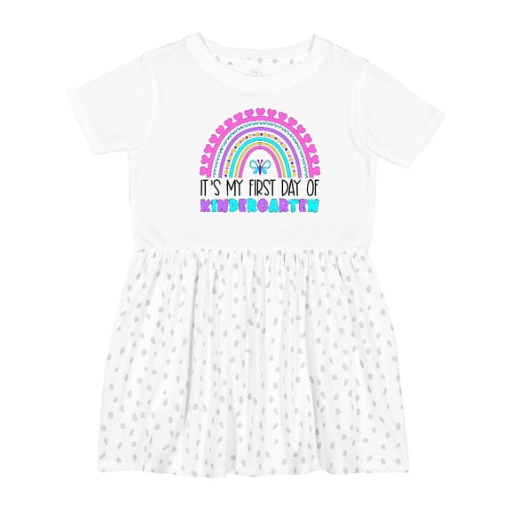 Inktastic Its My First Day of Kindergarten Girls Toddler Dress