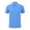 Blue, variant on Men's Solid Short Sleeve Polos, Everyday Lightweight Casual Work Polos Shirt for Mens ,Big and Tall Orange,Size S-4XL
