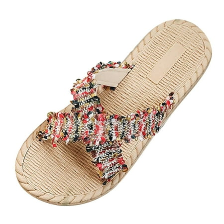 

Alueeu women s shoes Fashion Women s Spring Summer Beach Casual Flat Slippers Sandals lady shoes for ladies summer