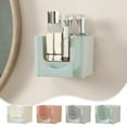 thumbnail image 1 of Organizadores de Pared para Baño, Estante para Cosméticos Sin Taladro, de Plástico Abs, Capacidad de 5 Kg, En Rosa, Verde Menta, Blanco y Gris, 16 X 12,5 X 12,5 Cm, Fácil Instalación., 1 of 6