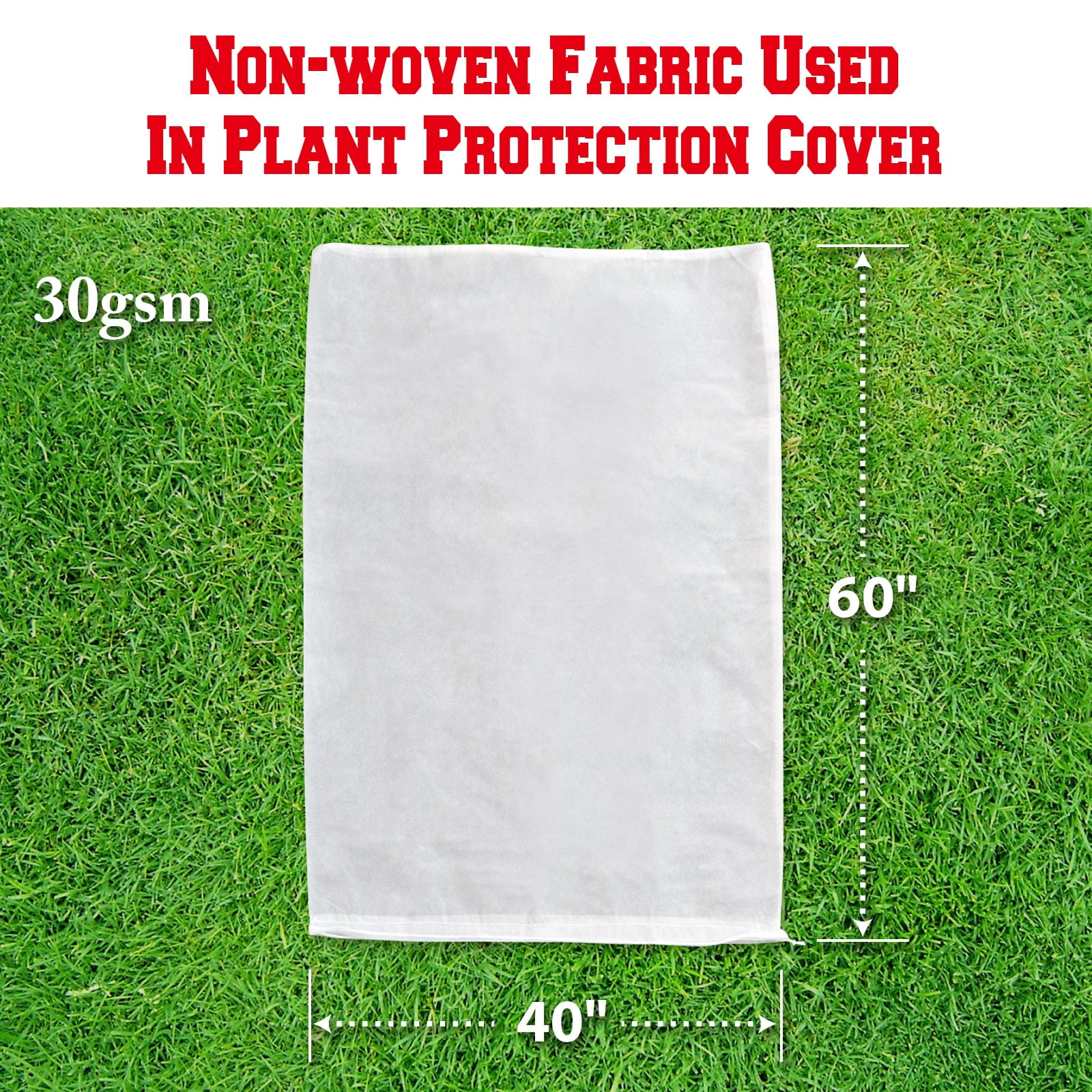 Strong Camel Warm Worth Plant Cover Tree/Shrub Cover Plant Protecting &Frost Protection Bag (60” H x 40” Dia)