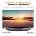 thumbnail image 3 of Filtro de lente K&F Concept variable ND2-32 y polarizador circular de 43 mm, 3 of 7