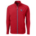 thumbnail image 2 of Men's Cutter & Buck  Red New Hampshire Fisher Cats Adapt Eco Knit Hybrid Recycled Full-Zip Jacket, 2 of 3