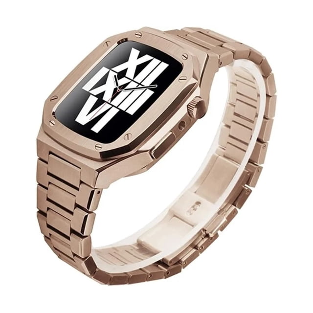 Correa Acero Inoxidable Eslabones De Lujo Para Apple Watch con Case