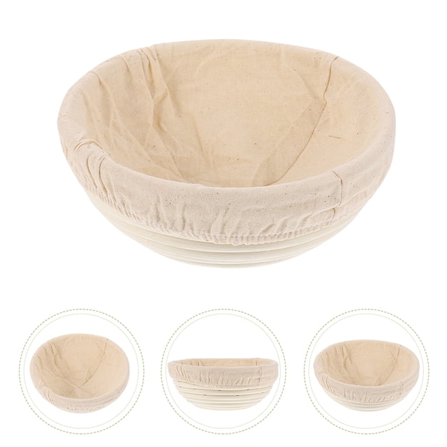 BEADCEST Cesta Redonda De Ratán Natural Con Lavable Para Fermentación De Masa